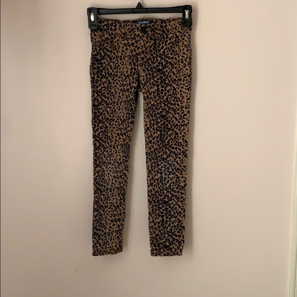 ✨old navy cheetah/leopard print rockstar jeans✨